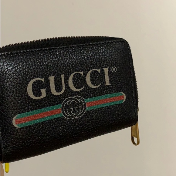 Gucci Print Leather Card Wallet - Picture 3 of 4